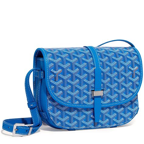 goyard messenger bag blue